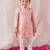 Pink embroidered viscose sherwani