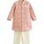Pink embroidered viscose sherwani