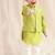 Green embroidered viscose nehru jacket set