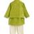 Green embroidered viscose nehru jacket set