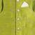 Green embroidered viscose nehru jacket set