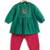 Green embroidered chanderi kurta pyjama