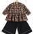 Black printed cotton co ord set
