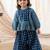 Blue printed cotton co ord set