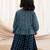 Blue printed cotton co ord set