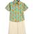 Green printed cotton co ord set