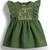 Green embroidered cotton co ord set