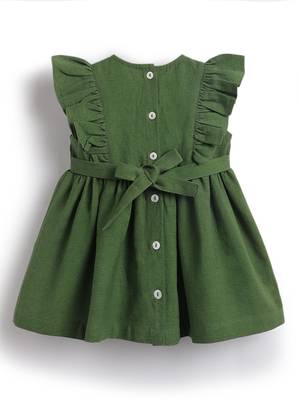 Green embroidered cotton co ord set 4