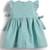 Blue embroidered cotton co ord set