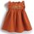 Orange embroidered cotton co ord set
