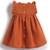 Orange embroidered cotton co ord set