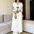 Off White Embroidered South Cotton Kurta and Pant Set
