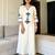 Off White Embroidered South Cotton Kurta and Pant Set