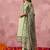 Beige georgette embroidered salwar suit