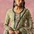 Beige georgette embroidered salwar suit