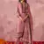 Light pink georgette embroidered salwar suit