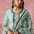 Sky blue georgette embroidered salwar suit