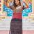 Black rayon badhni print kutchi gamthi work navratri kurti