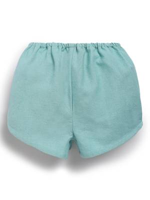 Blue embroidered cotton co ord set 5
