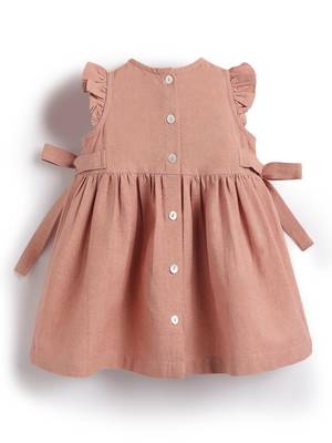 Pink embroidered cotton co ord set 4