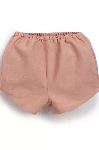 Pink embroidered cotton co ord set