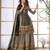Multi embroidery printed & aari gota patti work creap silk straight palazzo suit
