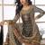Multi embroidery printed & aari gota patti work creap silk straight palazzo suit