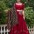 maroon Cotton Chaniya Choli with Gota Patti Finish
