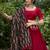 maroon Cotton Chaniya Choli with Gota Patti Finish