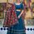 teal Cotton Chaniya Choli with Gota Patti Finish