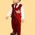 Maroon cotton velvet embroidered crown luxe shirt pants and coat for boys