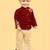Maroon velvet shantoon embroidered zara blossom shirt pants for boys