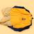 Yellow chanderi tissue embroidered ganesh aura kurta with dhoti for boys