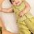 Pista green tissue plain malabar hues kurta with dhoti for boys