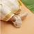 Cream tissue plain thamburan kutti kurta with mundu for boys