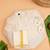 Cream tissue plain thamburan kutti kurta with mundu for boys