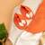 Orange upda silk plain kurta with dhoti for boys