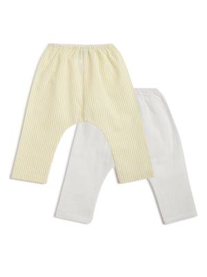 Yellow embroidered cotton  kurta pyjama 6