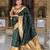 Green  silk blend saree with paithani rich weaved pallu and blouse