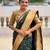 Green  silk blend saree with paithani rich weaved pallu and blouse