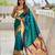 Rama silk blend saree with paithani rich weaved pallu and blouse