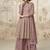 Peach georgette embroidered designer plazzo suit