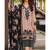 Faux georgette with embroidery sequence work semi-stitched pakistani suit