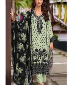 Faux georgette with embroidery sequence work semi-stitched pakistani suit