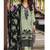 Faux georgette with embroidery sequence work semi-stitched pakistani suit