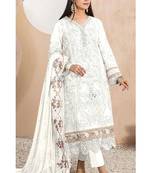 Heavy organza with boring embroidered sequence work semistitched pakistani suit