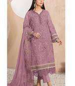 Heavy organza with boring embroidered sequence work semistitched pakistani suit
