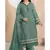 Heavy organza with boring embroidered sequin work semistitched pakistani suit