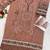Heavy organza with boring embroidered sequence work semistitched pakistani suit