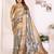 Grey soft tissue silk floral digital printed saree